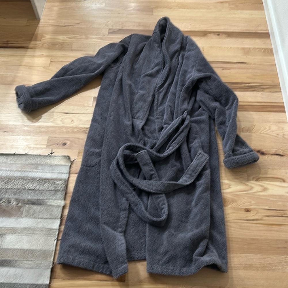 Brooklinen Grey Terry Bathrobe
